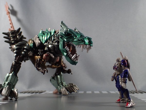 TakaraTomy Movie The Best MB 09 Dinorider Grimlock And MB 10 Dinorider Strafe Images  (5 of 11)